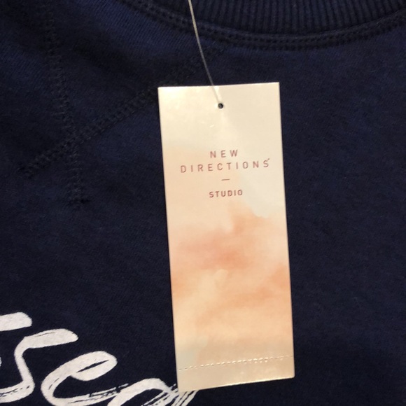 Blessed Navy Sweatshirt   By New Directions Studio. New - Picture 7 of 13